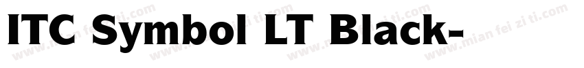 ITC Symbol LT Black字体转换